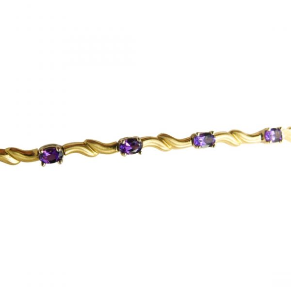 14K-18K Yellow Gold & Amathist