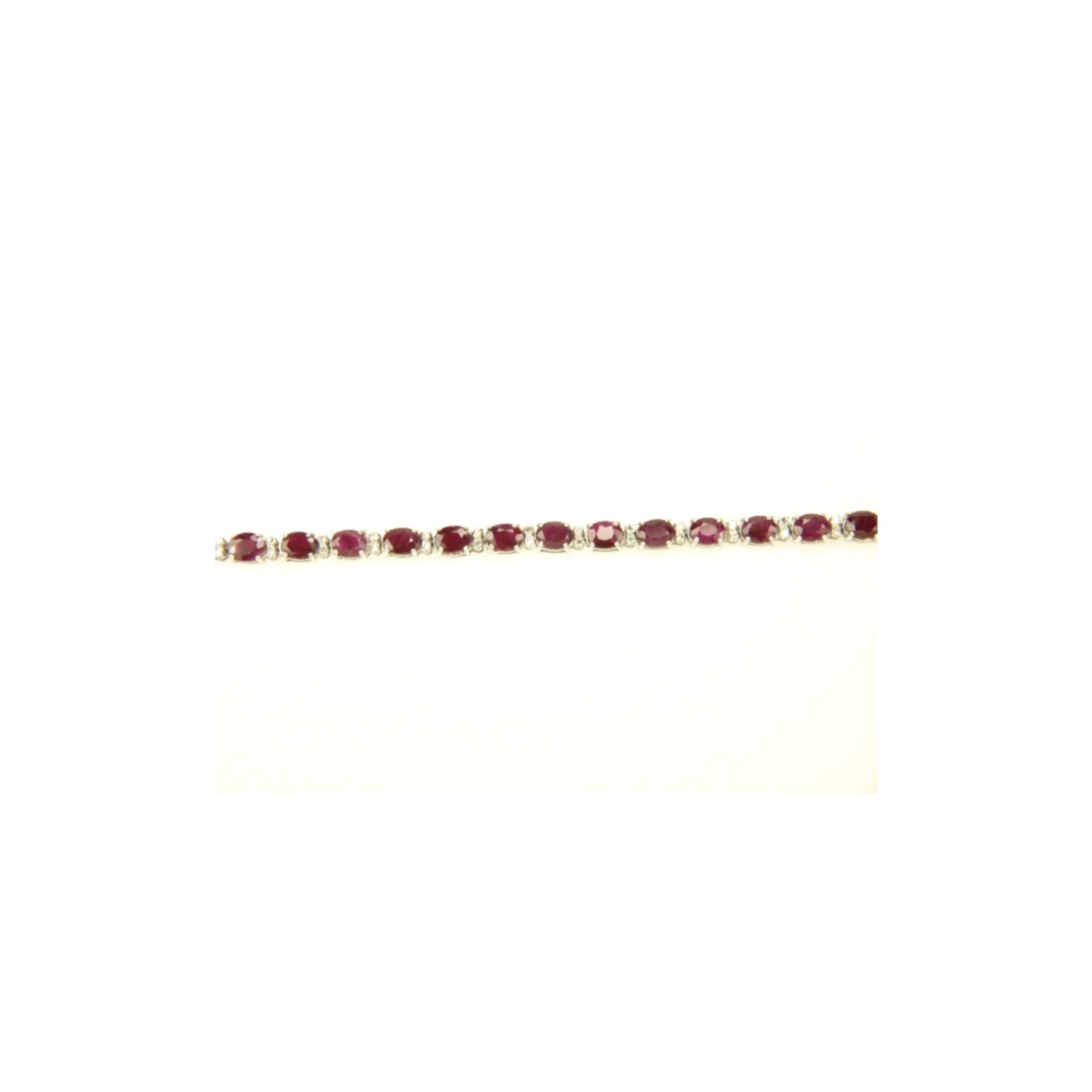 B2061A 14K-18K White Gold & Diamond-Ruby �12.500 14K-18K White Gold & Diamond-Ruby - Image 1