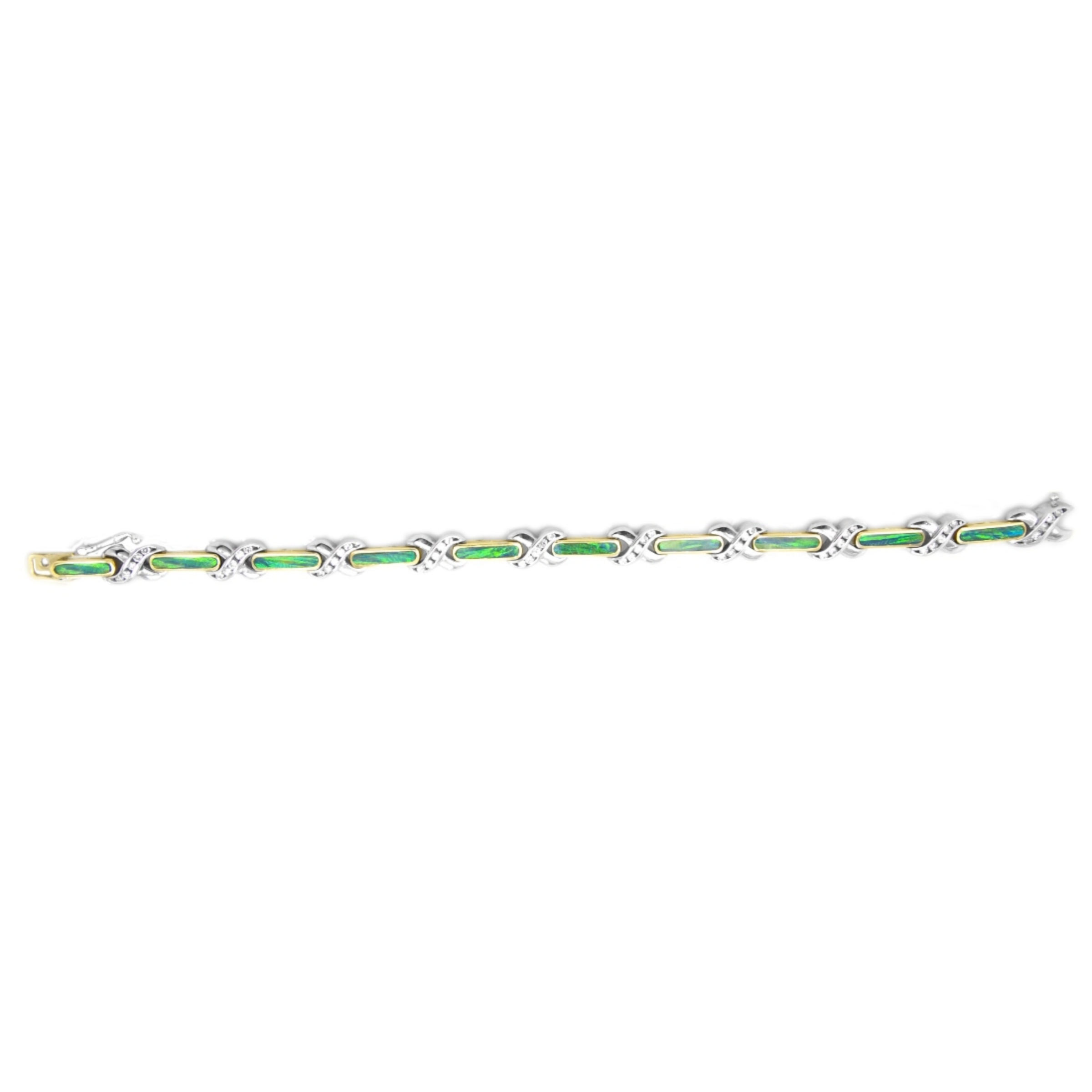 B2063C 14K-18K Yellow Gold & Diamond- Opal �21.000. 14K-18K Yellow Gold & Diamond- Opal - Image 1