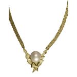 14K-18K Yellow Gold & -Diamond-Pearl Moby - Image 2