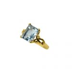 14K-18K Yellow Gold & Diamond- Aquamarine - Image 2