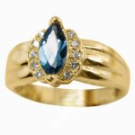 14K-18K Yellow Gold & Diamond- Aquamarine