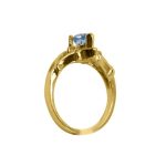 14K-18K Yellow Gold & Diamond- Aquamarine - Image 5