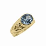 14K-18K Yellow Gold & Diamond- Aquamarine
