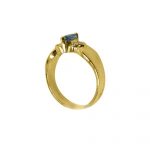 14K-18K Yellow Gold & Diamond- Aquamarine - Image 4