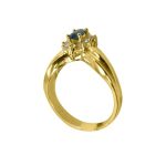 14K-18K Yellow Gold & Diamond- Aquamarine - Image 4