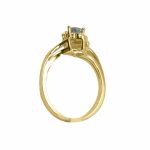 14K-18K Yellow Gold & Diamond- Aquamarine - Image 4