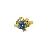 14K-18K Yellow Gold & Diamond- Aquamarine - Image 5
