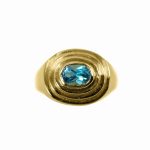 14K-18K Yellow Gold & Diamond- Aquamarine - Image 2