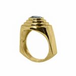 14K-18K Yellow Gold & Diamond- Aquamarine - Image 3