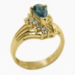 14K-18K Yellow Gold & Diamond- Aquamarine