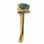 14K-18K Yellow Gold & Diamond- Aquamarine - Image 3