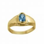 14K-18K Yellow Gold & Aquamarine - Image 2