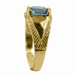 14K-18K Yellow Gold & Aquamarine - Image 4