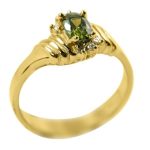 14K-18K Yellow Gold & Diamond-Citrine - Image 2