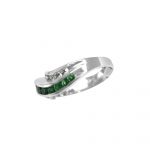 14K-18K White Gold Emerald & Diamond - Image 4