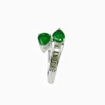 14K-18K White Gold Emerald & Diamond - Image 4
