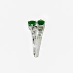 14K-18K White Gold Emerald & Diamond - Image 3