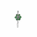14K-18K White Gold Emerald & Diamond - Image 4