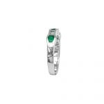 14K-18K White Gold Emerald & Diamond - Image 5