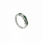 14K-18K White Gold Emerald & Diamond - Image 3