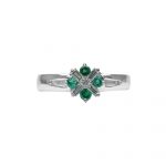 14K-18K White Gold Emerald & Diamond - Image 4