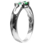 14K-18K White Gold Emerald & Diamond - Image 2