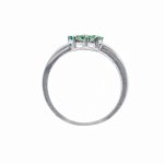14K-18K White Gold Emerald & Diamond - Image 3