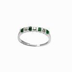 14K-18K White Gold Emerald & Diamond - Image 3