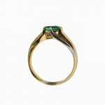 14K-18K Yellow Gold Emerald & Diamond - Image 2
