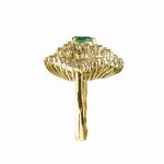 14K-18K Yellow Gold Emerald & Diamond - Image 2