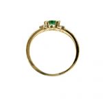 14K-18K Yellow Gold Emerald & Diamond - Image 3