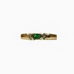 14K-18K Yellow Gold Emerald & Diamond - Image 4