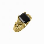 14K-18K Yellow Gold Garnet & Diamond - Image 3