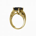 14K-18K Yellow Gold Garnet & Diamond - Image 2