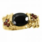 14K-18K Yellow Gold Garnet - Image 3
