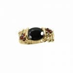 14K-18K Yellow Gold Garnet - Image 2