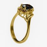 14K-18K Yellow Gold Garnet - Image 3