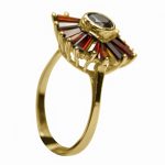 14K-18K Yellow Gold Garnet - Image 4