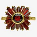14K-18K Yellow Gold Garnet - Image 3