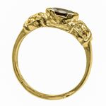 14K-18K Yellow Gold Garnet-Diamond - Image 3