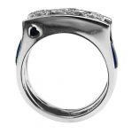 14k-18K White Gold & Lapis- Diamond - Image 3