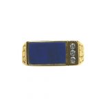 14k-18K Yellow Gold & Lapis-Diamond - Image 4