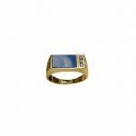 14k-18K Yellow Gold & Lapis-Diamond - Image 2