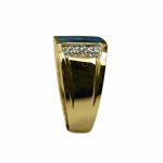 14k-18K Yellow Gold & Lapis-Diamond - Image 2