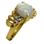14k-18K Yellow Gold & Opal-Diamond - Image 2