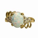 14k-18K Yellow Gold & Opal-Diamond - Image 2