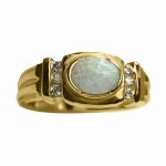 14k-18K Yellow Gold & Opal-Diamond - Image 2