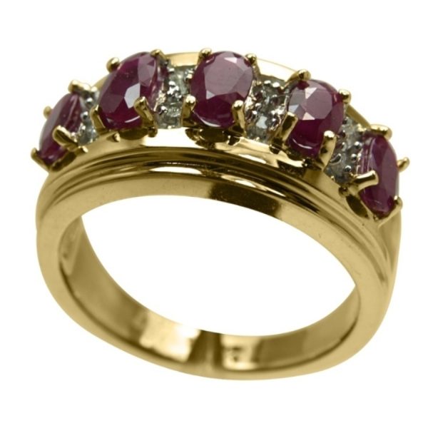 14k-18K Yellow Gold & Ruby-Diamond