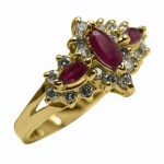 14k-18K Yellow Gold & Ruby-Diamond - Image 3